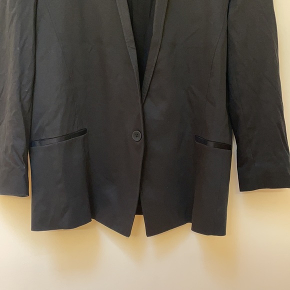 Helmut Lang Black Le Smoking Wool Tuxedo Blazer - Picture 3 of 6